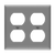 Enerlites 8822-GY Duplex Receptacle Plate 2-Gang Gy