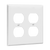 Enerlites 8822-W Duplex Receptacle Plate 2-Gang Wh