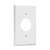 Enerlites 8851-W Single Receptacle Plate 1.406" Dia. Hole 1 G Wh