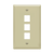 Enerlites 8873-I Multimedia Face Plate 1 G 3-Port Plate Iv