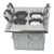 975549-S-D - 2-Gang Floor Box Assembly With 20A Twr Duplex Receptacle / Datacom (62040-Twr-W) Nickel-Plated Brass - Enerlites