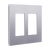 Enerlites SI8832-SV Commercial Snap In Screwless Decorator/Gfci Wall Plate 2 G Sv