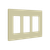 Enerlites SI8833-I Commercial Snap In Screwless Decorator/Gfci Wall Plate 3-Gang Iv