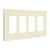 Enerlites SI8834-LA Commercial Snap In Screwless Decorator/Gfci Wall Plate 4-Gang La
