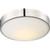 Satco 62-774 Perk; 13 in.; LED Flush with White Glass; Polished Nickel Finish