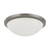 Satco 62-1043 Button LED 13 in.; Flush Mount Fixture; Brushed Nickel Finish; LED Module Included