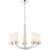 Satco 60-6225 Denver; 5 Light; Chandelier Fixture; Polished Nickel Finish
