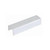 Satco 50-236 24 in.; U-Channel Shade; Horizontal Hole Centered 6-1/2 in.; From End 7/16 in.; 1/8 Slip; White