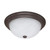 Satco 60-207 3 Light; 15 in.; Flush Mount; Alabaster Glass