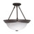 Satco 60-210 3 Light; 15 in.; Semi-Flush; Alabaster Glass