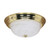 Satco 60-215 3 Light; 15 in.; Flush Mount; Alabaster Glass