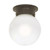 Satco 60-247 1 Light; 6 in.; Ceiling Mount; White Ball