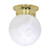 Satco 60-255 1 Light; 6 in.; Ceiling Mount; Alabaster Ball