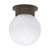 Satco 60-259 1 Light; 6 in.; Ceiling Mount; Alabaster Ball