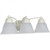 Satco 60-354 Empire; 3 Light; 21 in.; Vanity with Alabaster Glass Bell Shades
