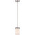 Satco 60-615 Polaris; 1 Light; Mini Pendant- with White Opal Glass