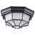 Satco 62-1400 LED Spider Cage Fixture; Black Finish with Frosted Glass
