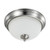 Satco 62-1562 19 Watt; 11 inch; LED Flush Mount Fixture; 3000K; Dimmable; Brushed Nickel; Frosted Glass