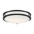 Satco 62-1736 Glamour LED 13 inch; Flush Mount Fixture; Black Finish; CCT Selectable 3K/4K/5K