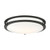 Satco 62-1737 Glamour LED 17 inch; Flush Mount Fixture; Black Finish; CCT Selectable 3K/4K/5K