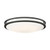 Satco 62-1738 Glamour LED 24 inch; Flush Mount Fixture; Black Finish; CCT Selectable 3K/4K/5K