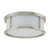 Satco 60-2862 Odeon; 3 Light; 15 in.; Flush Dome with Satin White Glass