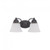 Satco 60-3166 Empire; 2 Light; 15 in.; Vanity with Frosted White Glass