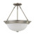 Satco 60-3246 3 Light; 15 in.; Semi-Flush with Frosted White Glass