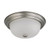 Satco 60-3262 2 Light; 13 in.; Flush Mount with Frosted White Glass