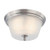 Satco 60-4152 Surrey; 2 Light; Flush Dome Fixture with Frosted Glass