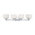 Satco 60-4584 Soho; 4 Light; Vanity Fixture with Satin White Glass