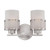 Satco 60-4682 Fusion; 2 Light; Vanity Fixture with Frosted Glass