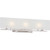 Satco 60-5177 Lynne; 3 Light; Halogen Vanity Fixture with Frosted Glass; Lamps Included