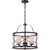 Satco 60-5337 Ginger; 3 Light; Pendant with Etched Opal Glass