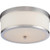 Satco 60-5476 Celine; 2 Light; Flush Fixture with Etched Opal Glass