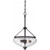 Satco 60-5547 Laurel; 3 Light; Pendant with Clear Seeded Glass