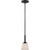 Satco 60-5557 Mobili; 1 Light; Mini Pendant with Satin White Glass