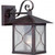 Satco 60-5612 Vega; 1 light; 9 in.; Outdoor Wall Fixture with Clear Seed Glass