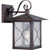 Satco 60-5613 Vega; 1 light; 11 in.; Outdoor Wall Fixture with Clear Seed Glass