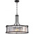 Satco 60-5771 Krys; 4 Light; Crystal Pendant with 60W Vintage Lamps Included; Aged Bronze Finish