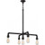 Satco 60-5795 Iron; 5 Light; Hanging Fixture; Industrial Bronze Finish