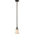 Satco 60-5928 Laguna; 1 Light; Mini Pendant with White Glass