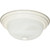 Satco 60-6004 2 Light; 11 in.; Flush Mount; Alabaster Glass; Color retail packaging