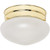 Satco 60-6030 1 Light; 6 in.; Flush Mount; Small Frosted Grape Mushroom; Color retail packaging