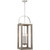 Satco 60-6483 Bliss; 4 Light; Pendant; Driftwood Finish with Polished Nickel Accents