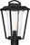 Satco 60-6513 Lakeview; 1 Light; Post Lantern; Aged Bronze Finish with Clear Seed Glass