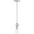 Satco 60-6566 Bounce; 1 Light; Mini Pendant; Polished Nickel Finish with K9 Crystal