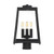 Satco 60-6585 Halifax; 4 Light; Post Lantern; Matte Black Finish with Clear Glass Satco 60-6585 Halifax; 4 Light; Post Lantern; Matte Black Finish with Clear Glass
