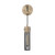 Satco 60-6611 Eaves; 1 Light; Wall Sconce; Copper Brushed Brass Finish with Matte Black Cage
