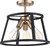 60-6643 - CHASSIS 3 LT SEMI FLUSH MOUNT - Nuvo